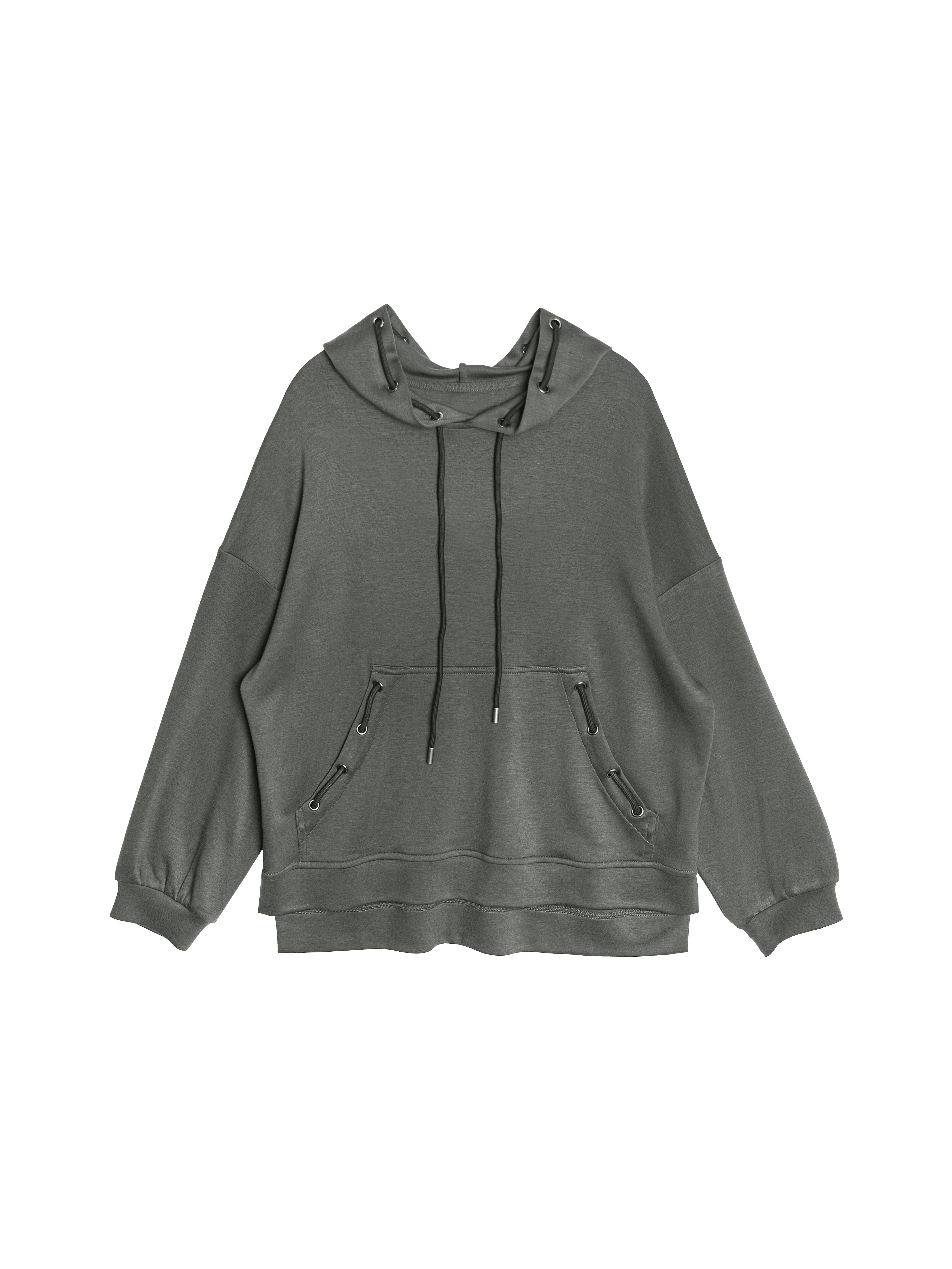 Drawstring Oversized Hoodie - 26WRT232B