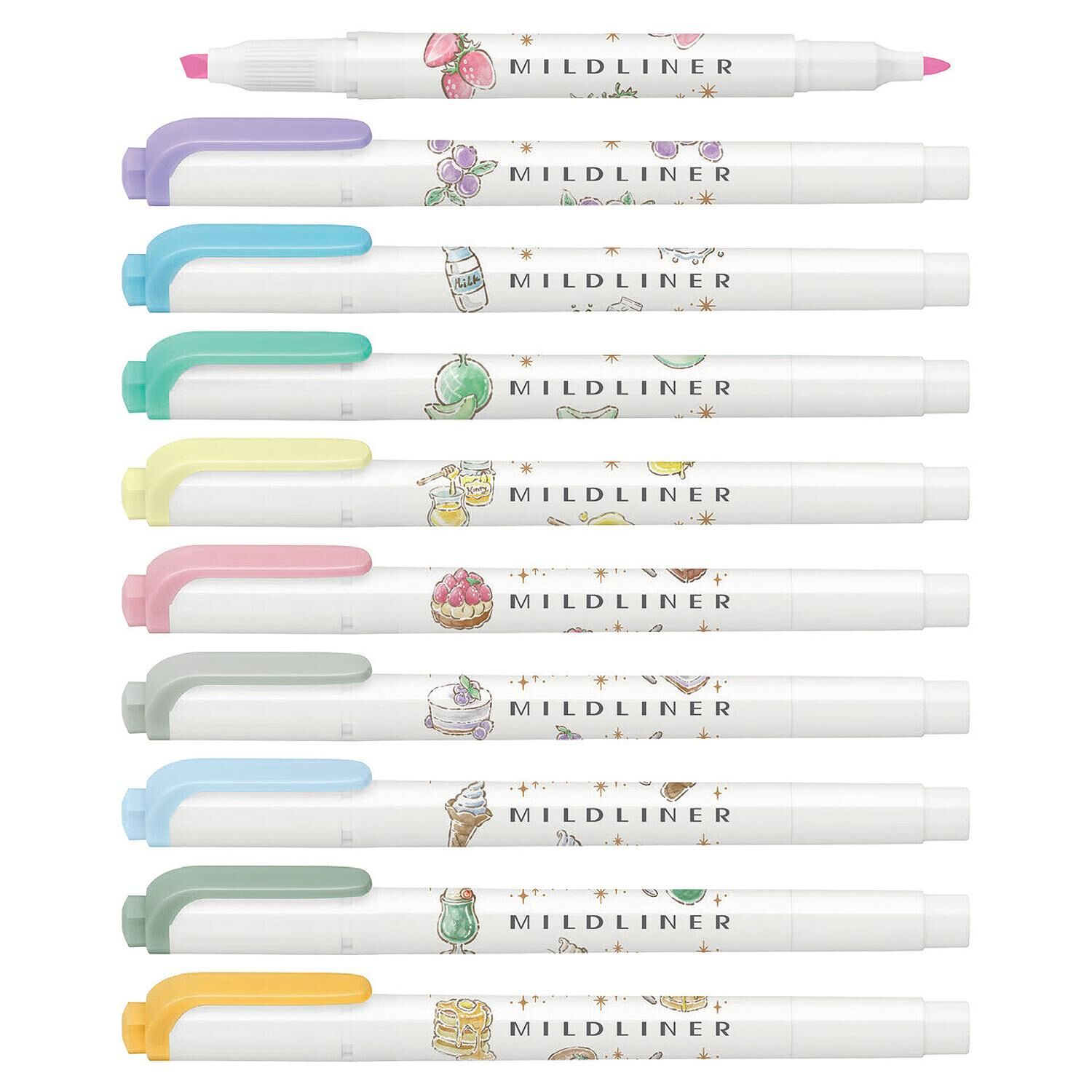 『ZEBRA』MILDLINER 雙頭柔和螢光筆 3點午茶時刻系列