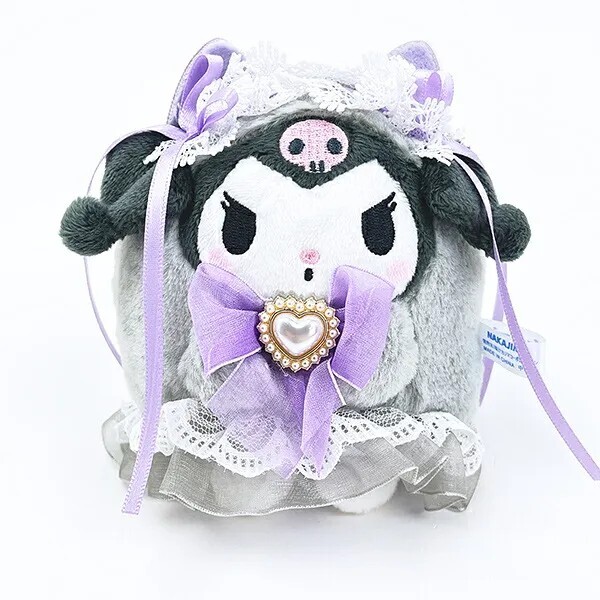 Sanrio Lolita Ghost Collection Plush Keyring (Kuromi)