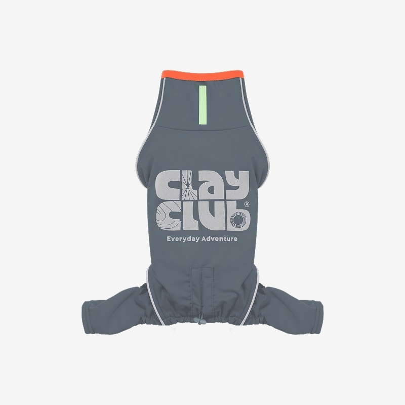 puppygallery｜Clay Club 零束縛機能運動四腳衣（標準長度）霧灰