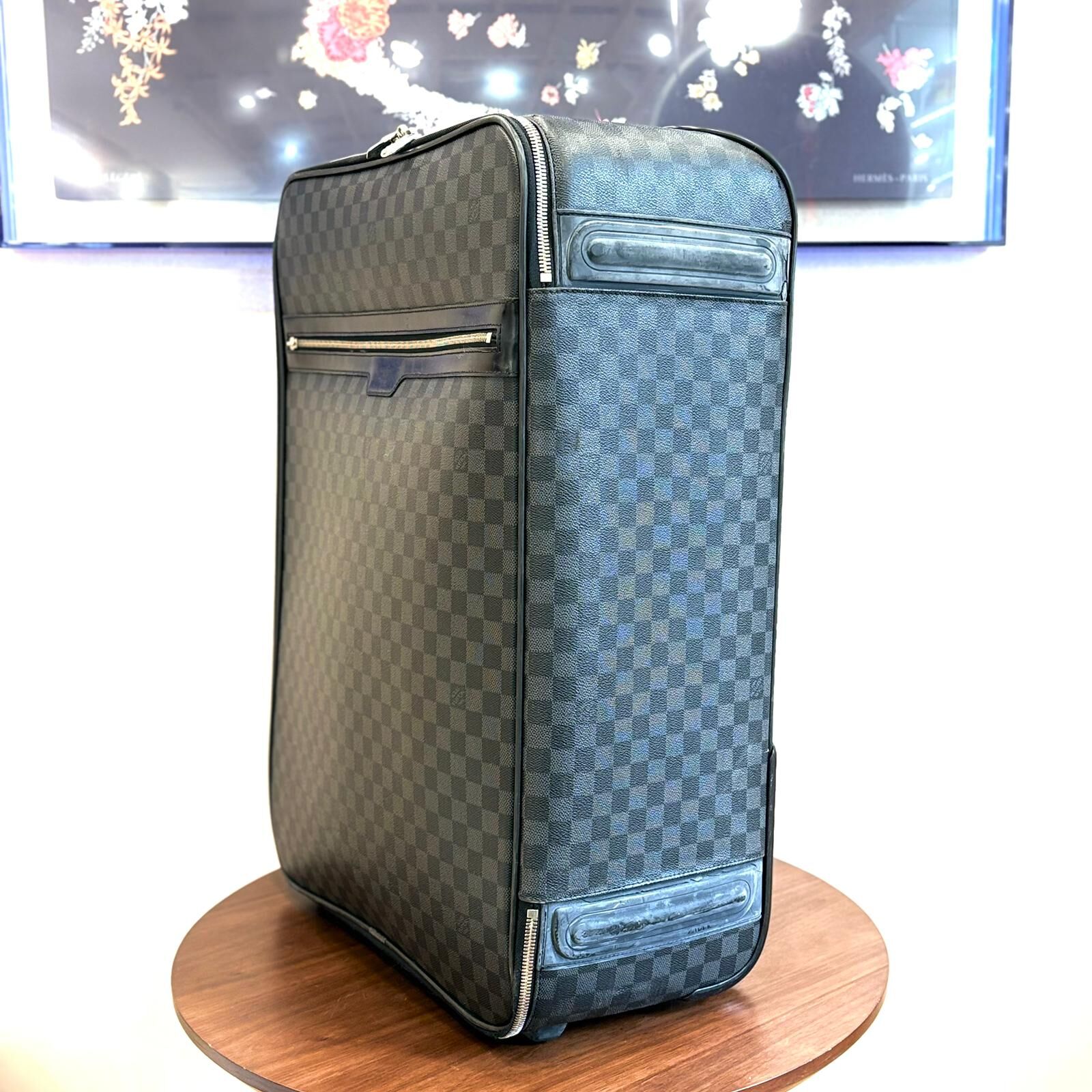80%NEW二手LV行李箱 Pegase 70 黑灰色棋盤格  Carry Bag Suitcase #香榭站正品