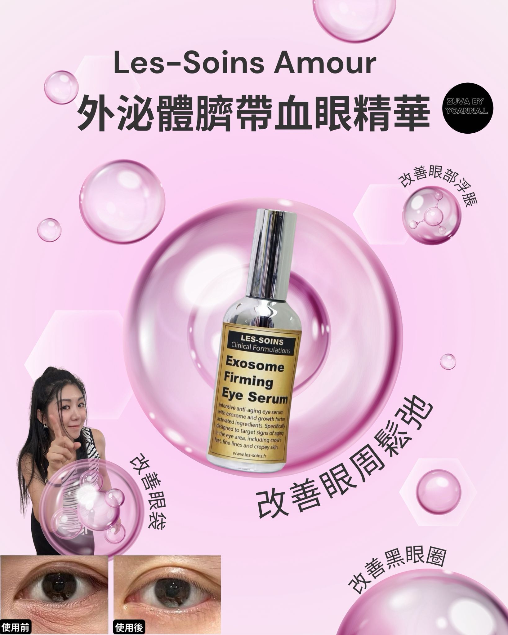 大支增量裝❗( Step 1 促進表皮及真皮細胞增殖新陳代謝 )改善眼部效果修復專家Les soins 外泌體臍帶血眼精華100ml T520💢產品存貨服務只限2年（2028 年5 月前取貨），敬請留意💢