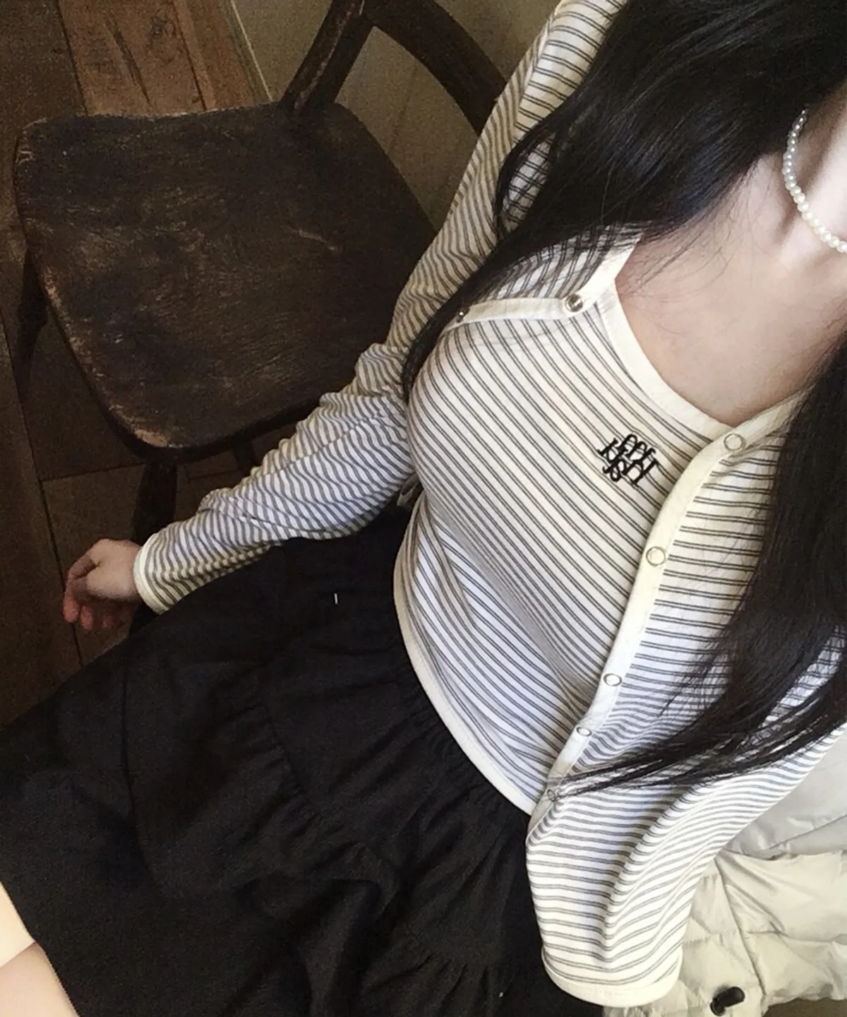 【預購】Muah Muah ZKD090308 條紋針織外套