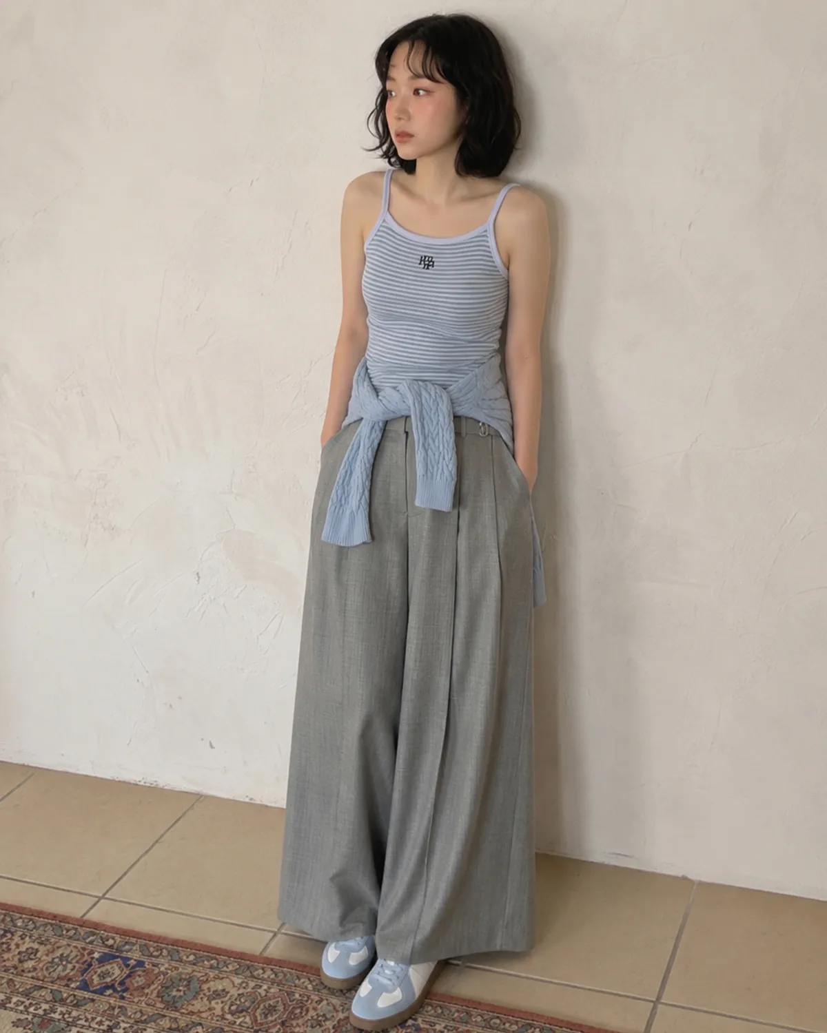 【預購】Muah Muah ZKD090309 條紋背心