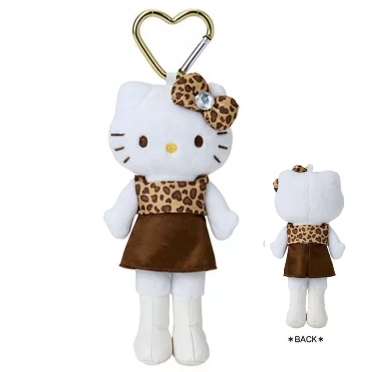 Hello Kitty Fantasy Style Up Mascot Keychain (Leopard)