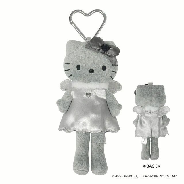 Hello Kitty Style Up Mascot keychain (Angel Gray Ver.)