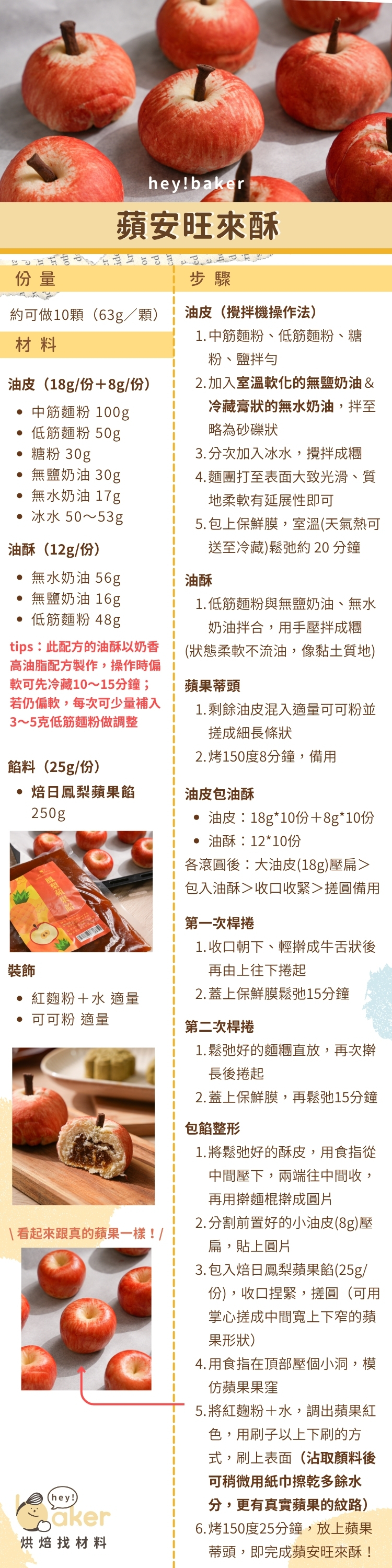 “焙日蘋安旺來酥食譜圖文”