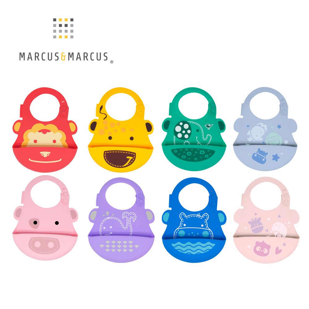 Marcus&Marcus 動物樂園矽膠立體圍兜