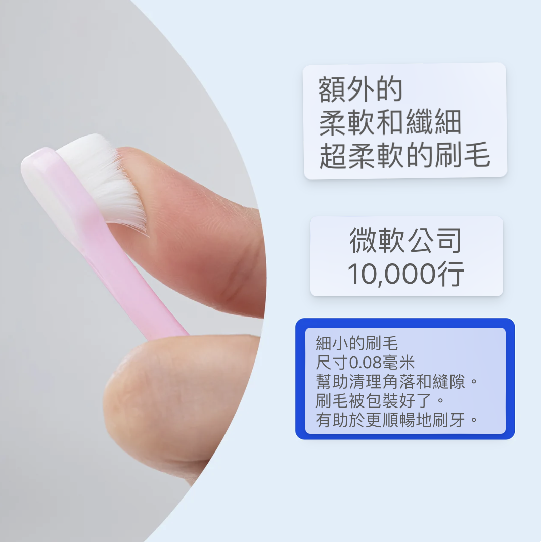 My Paws｜小型寵物牙刷｜白色｜S Size（5mm）