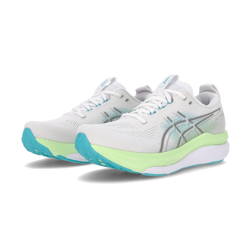Asics Gel-Kayano 33 男鞋 白綠色 緩震 支撐 競速 路跑 運動 慢跑鞋 1011C167-100