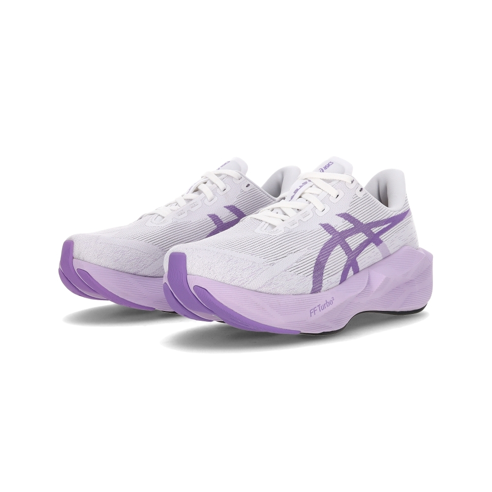 Asics Novablast 6 D 女鞋 白紫色 寬楦 氣墊 回彈 運動 休閒 慢跑鞋 1012C007-101