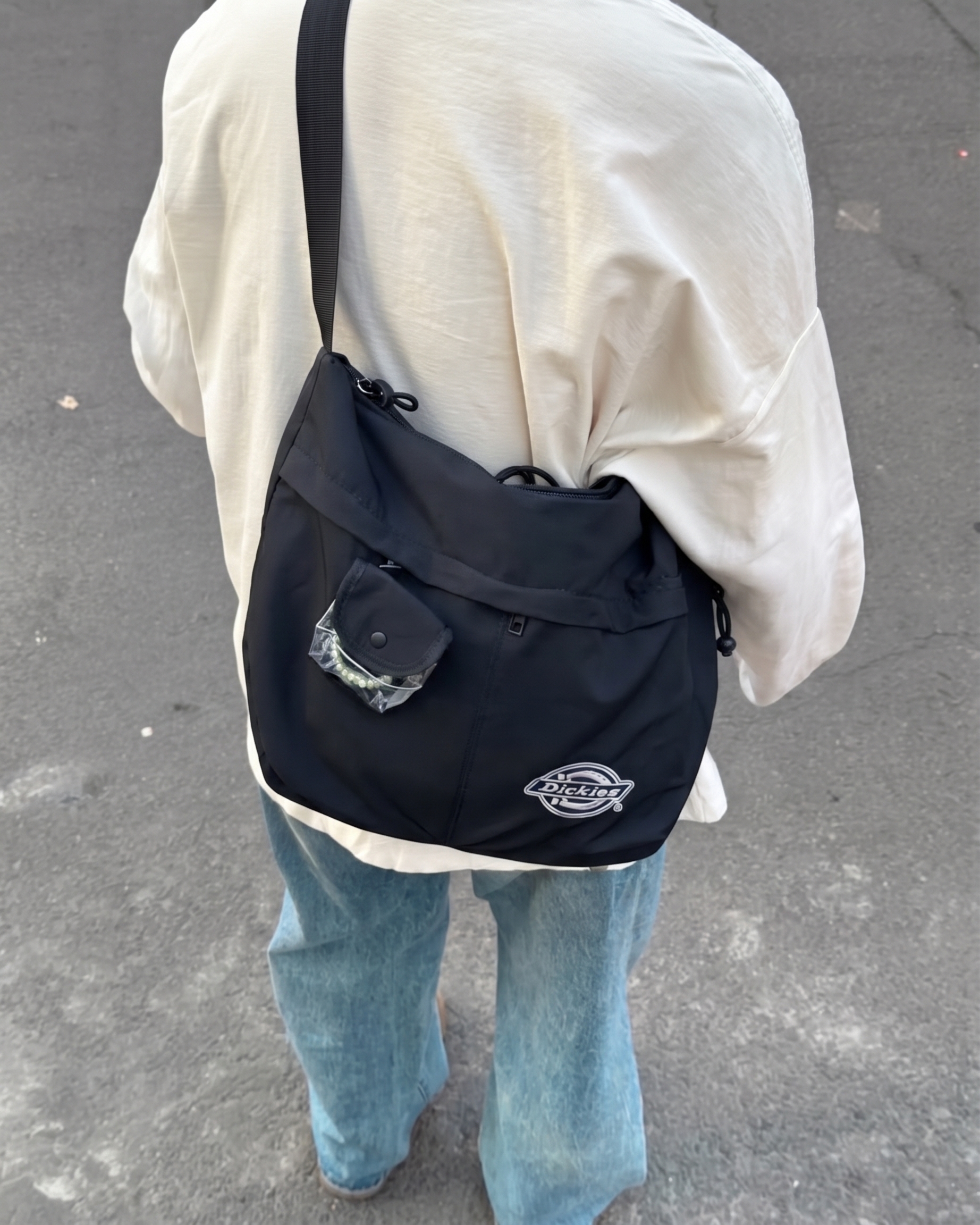 Dickies 尼龍 大容量 工裝 口袋 斜背包 肩背包 送耳機包 兩色