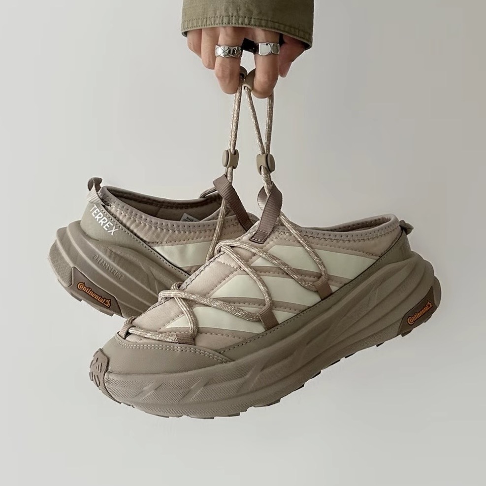 ADIDAS TERREX FREEHIKER LT MULE 奶茶 厚底 烏龍麵 緩震 穆勒鞋 KH5332