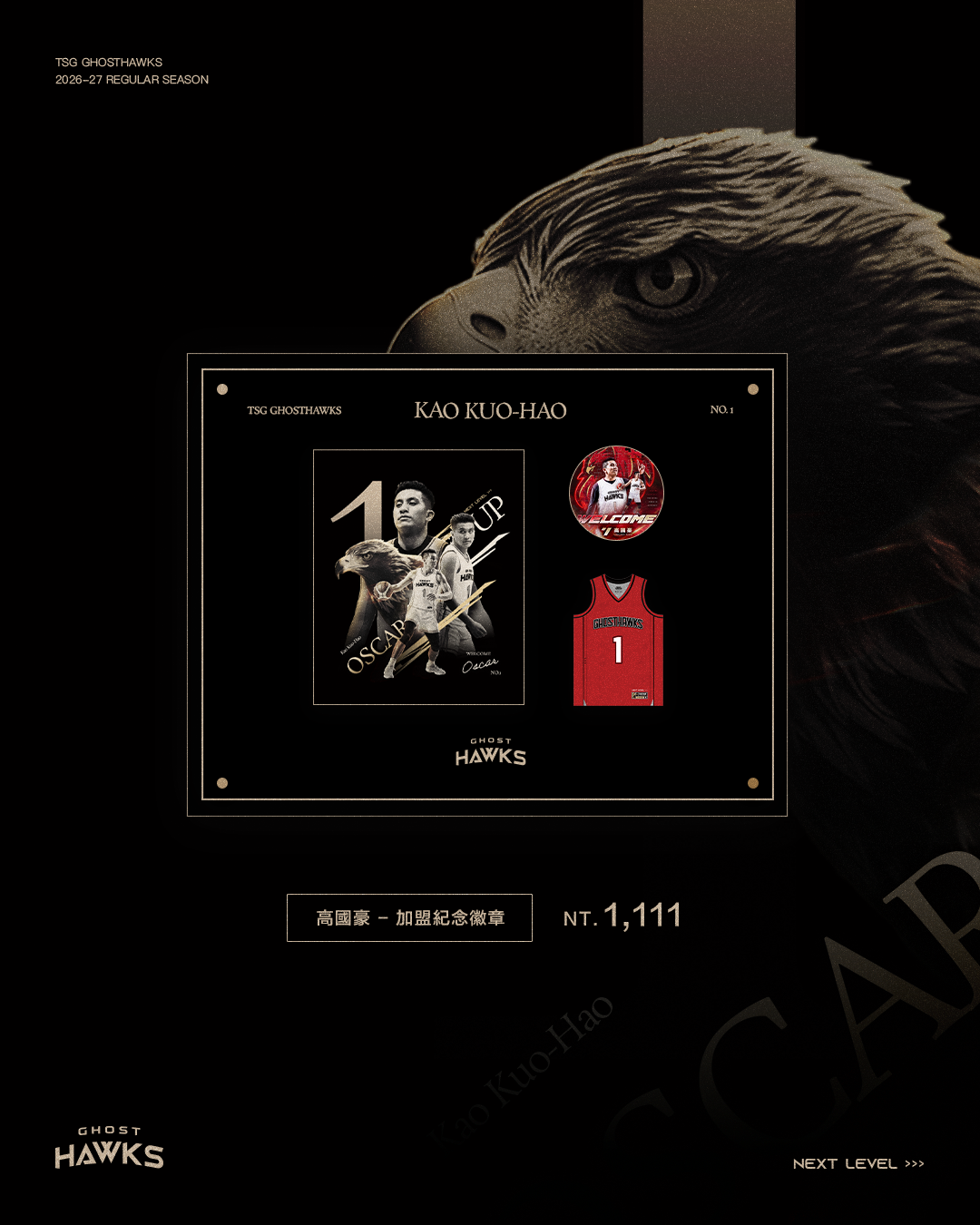 高國豪加盟紀念徽章組