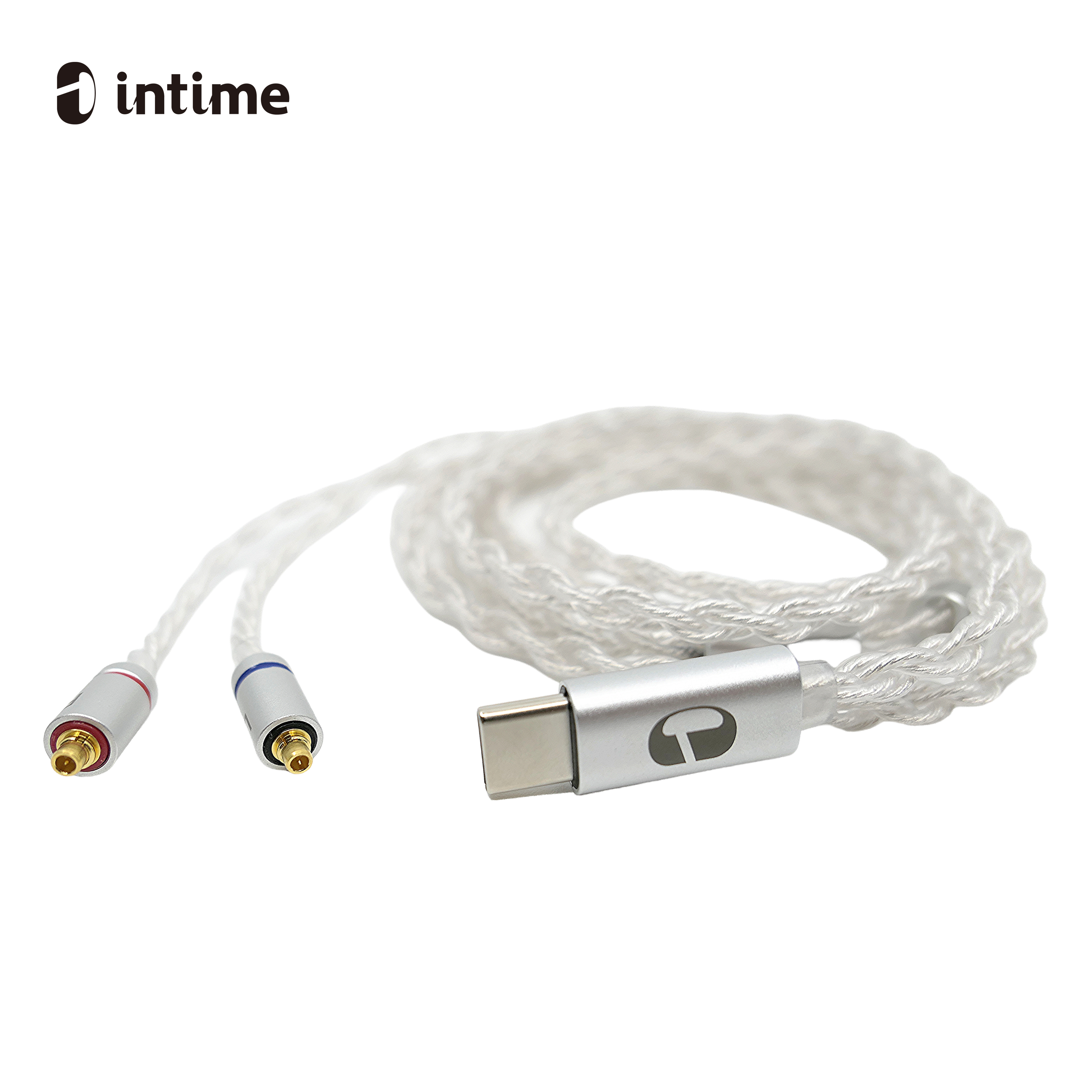Intime nOmaDAC 純PCUHD鍍銀Type C (內置DAC) 耳機升級線