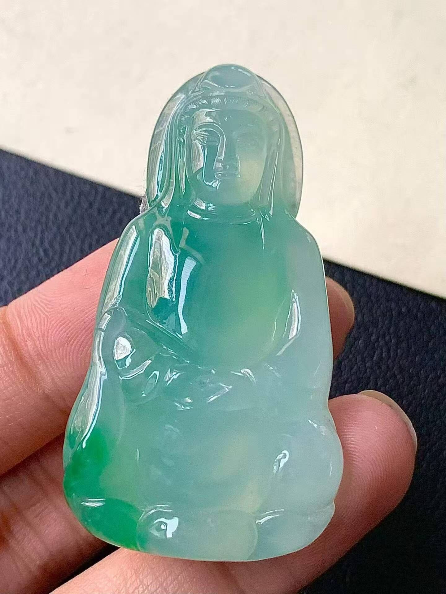 翡翠觀音,天然翡翠A玉, 緬甸玉, Jade, Jadeite