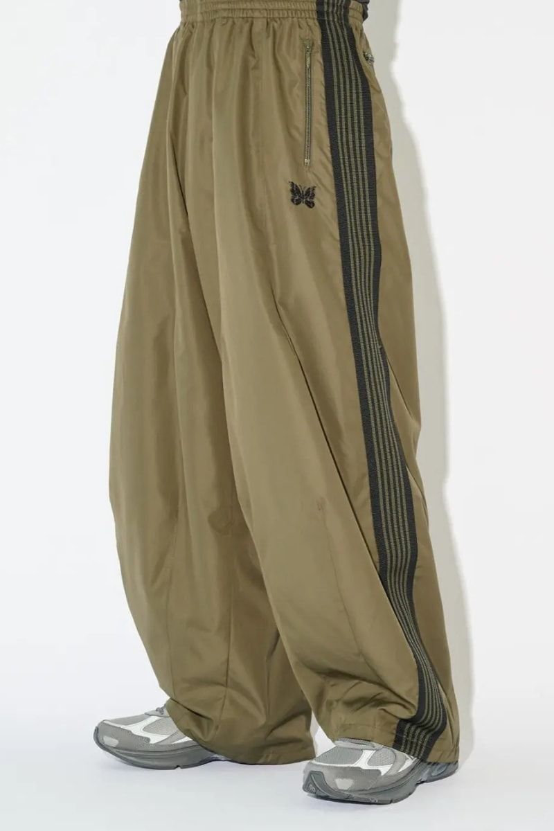 NEEDLES x STUDIOUS HD Track Pant NYLON - Khaki