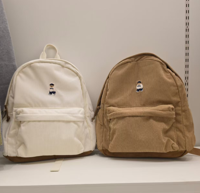 韓國代購 spao 02 新款燈芯絨背囊
