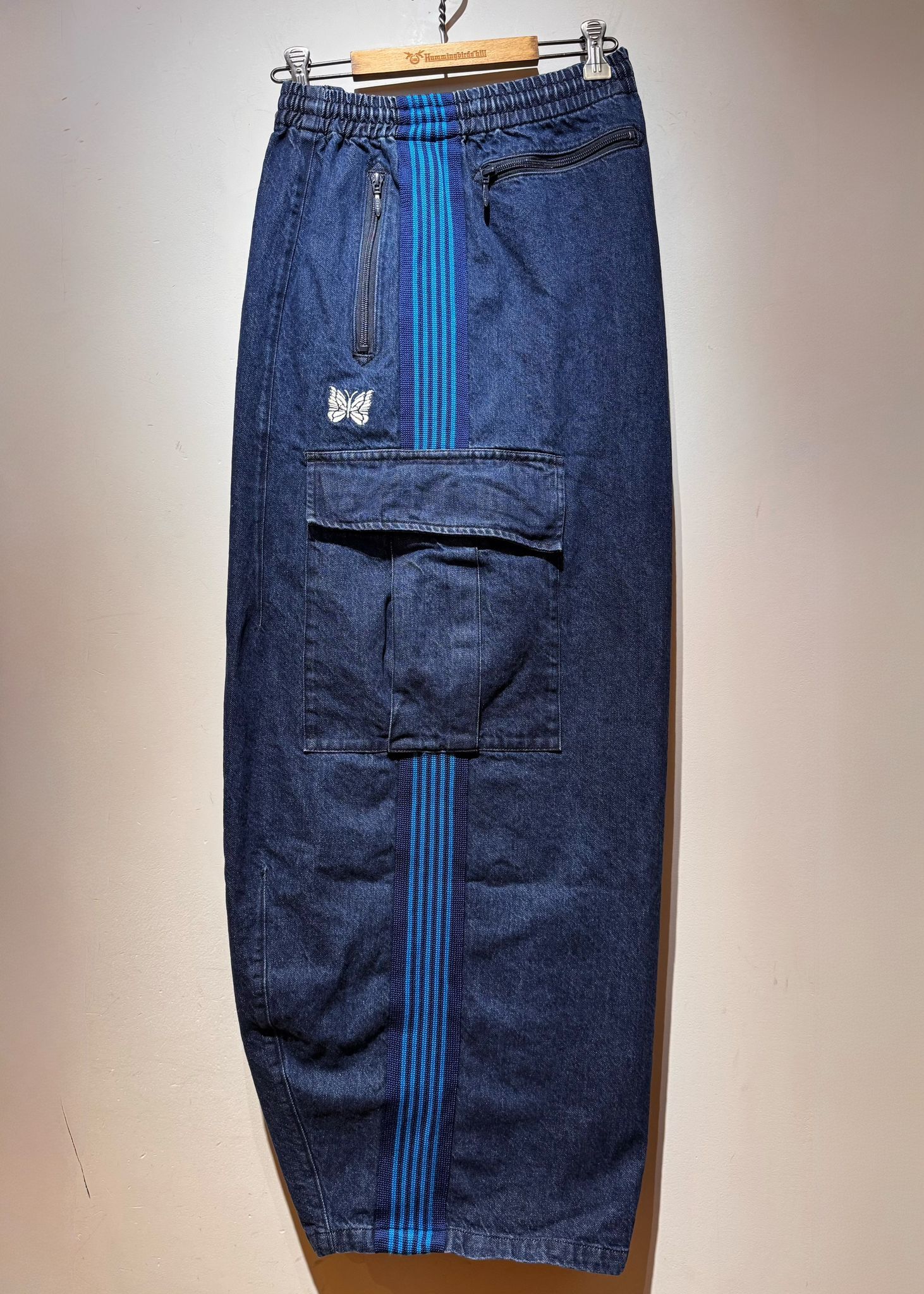 Needles × Hummingbirds'hill H.D. Track Pant BDU - 12oz Washed Denim