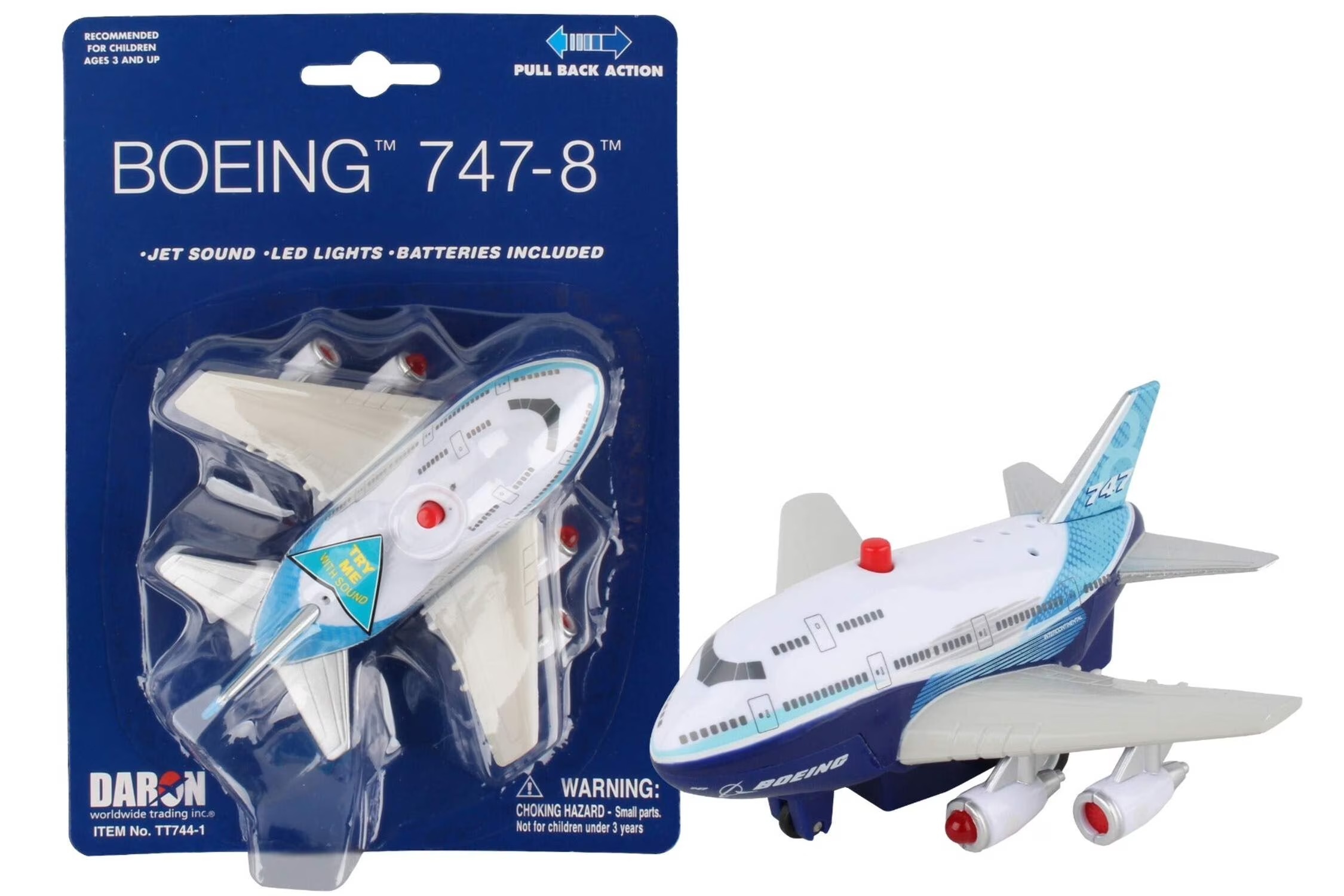 波音747-8聲光迴力飛機玩具