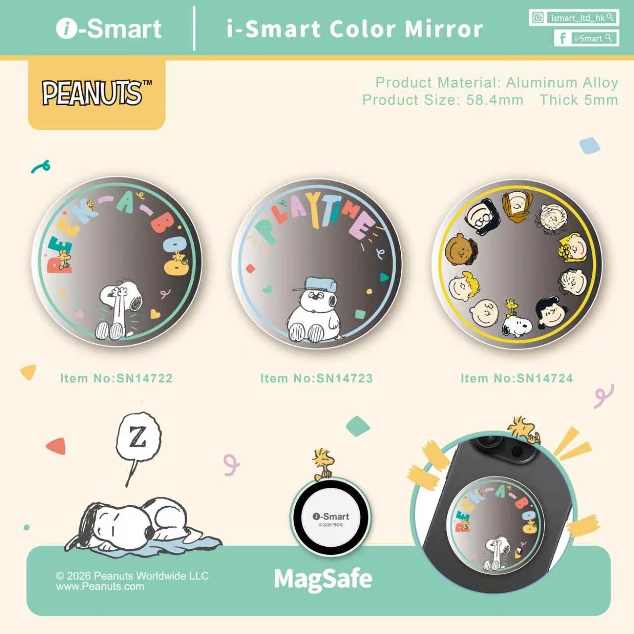 i-Smart Snoopy Color Mirror