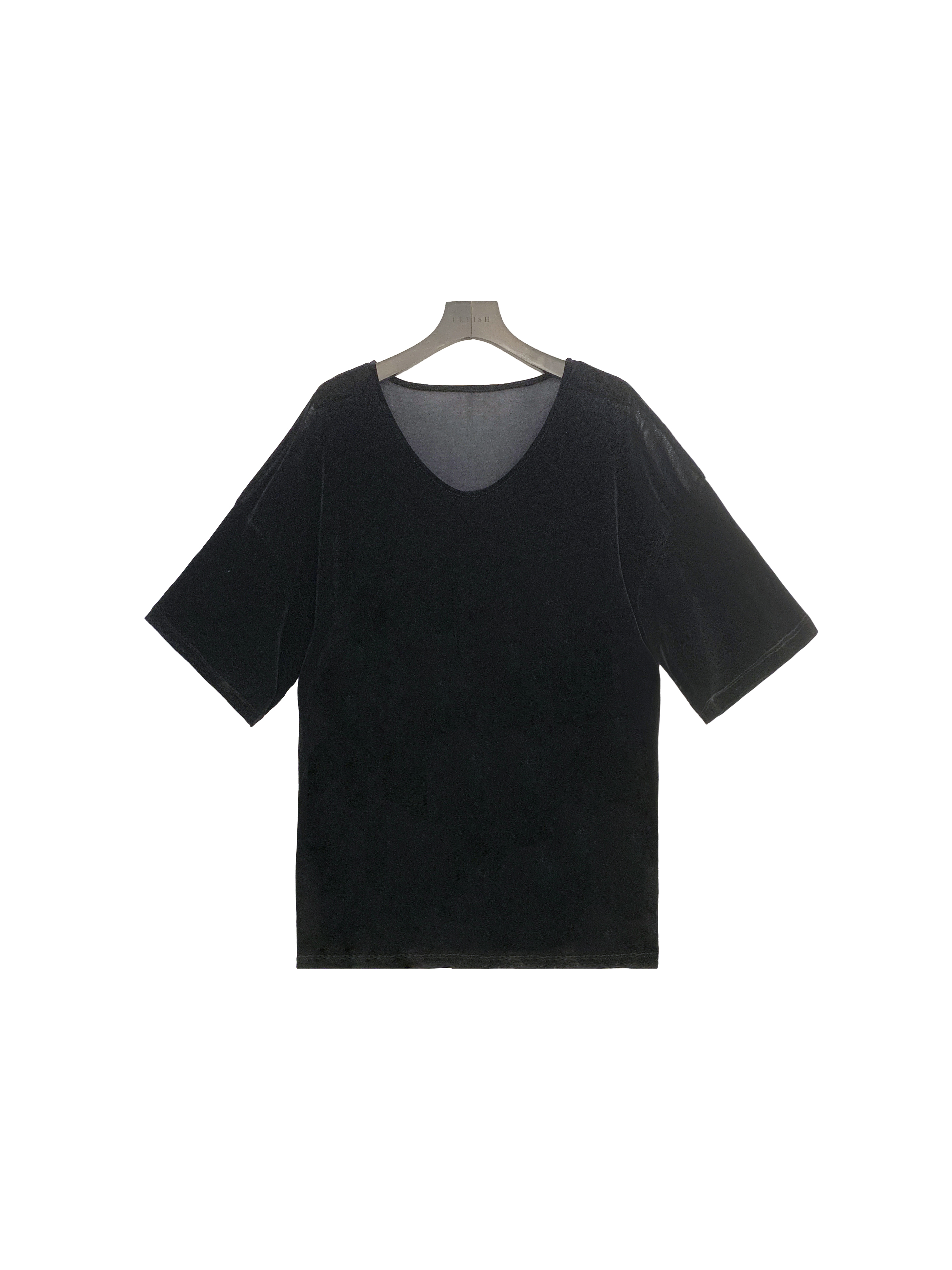 大圓領絨T