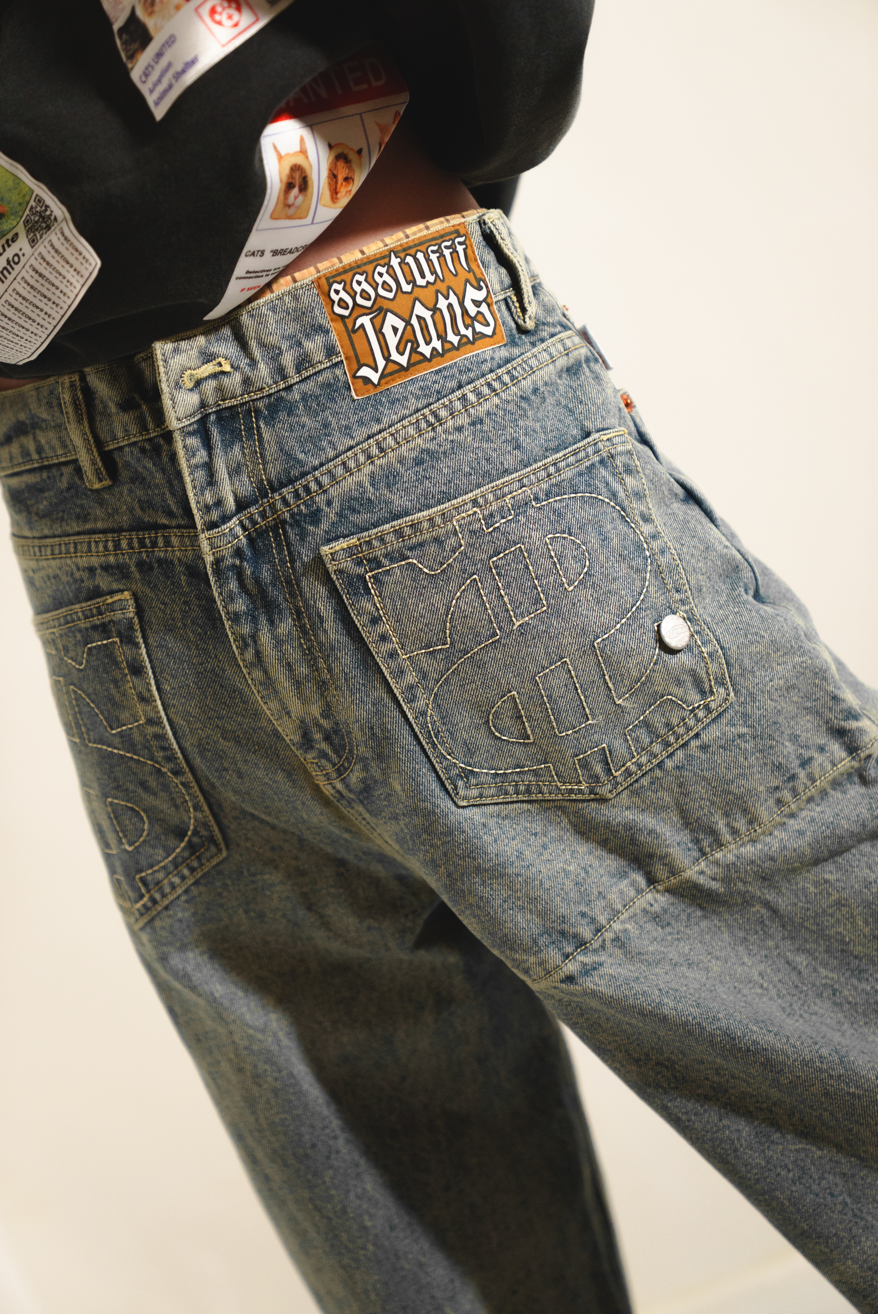 【Focus Store】現貨秒發 SSSTUFFF Underwear Denim Pant ''Grey'' 內褲牛仔褲