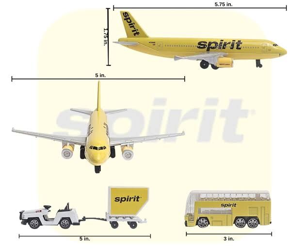 精神航空 A320機場玩具組 (小)