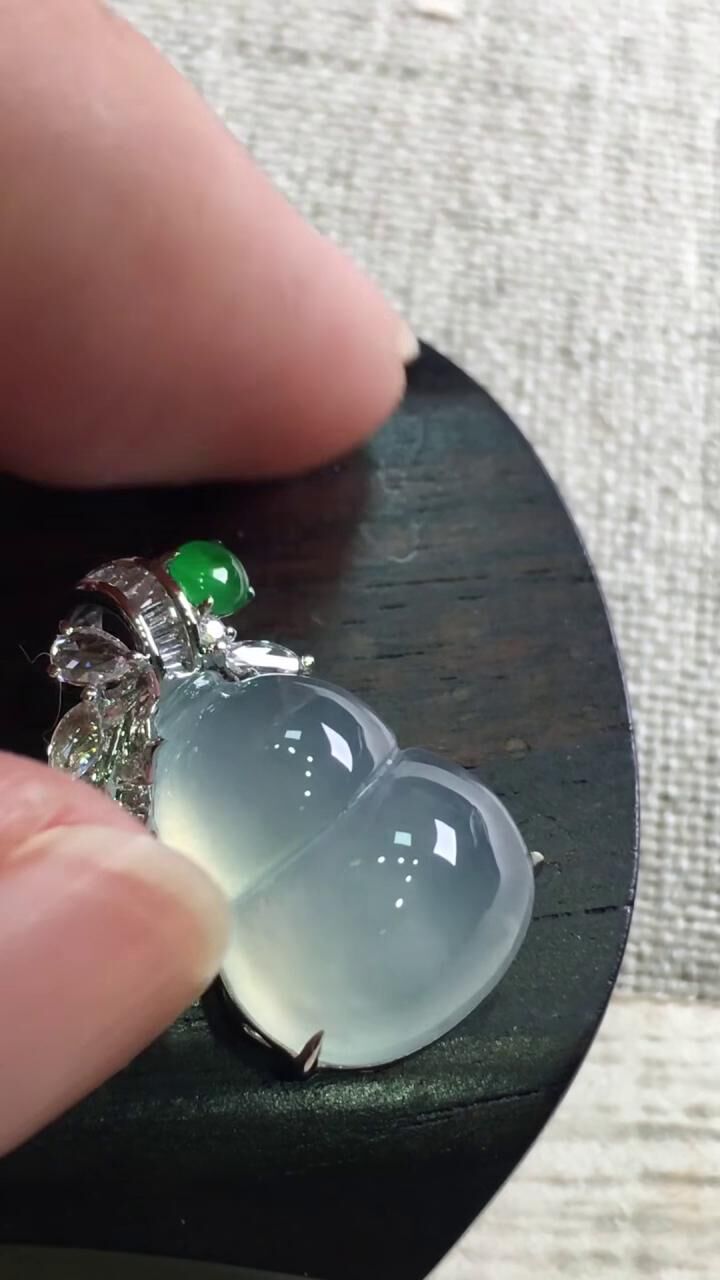 翡翠葫蘆,天然翡翠A玉, 緬甸玉, Jade, Jadeite
