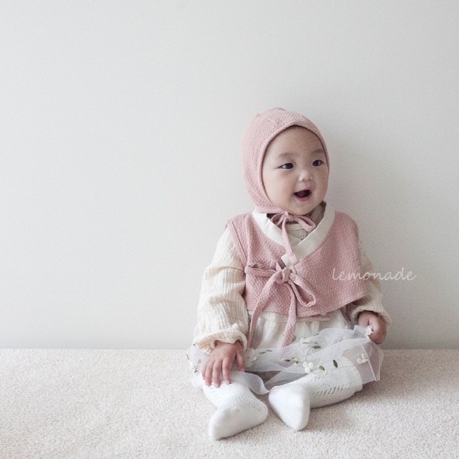 Lemonade Hanbok 3 Set / 2色 (含背心＋帽)