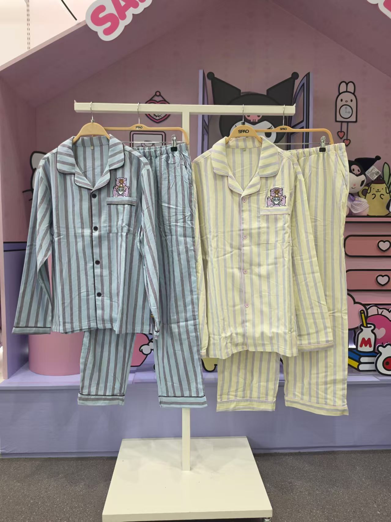 韓國代購 spao 11 貓和老鼠長袖睡衣套裝