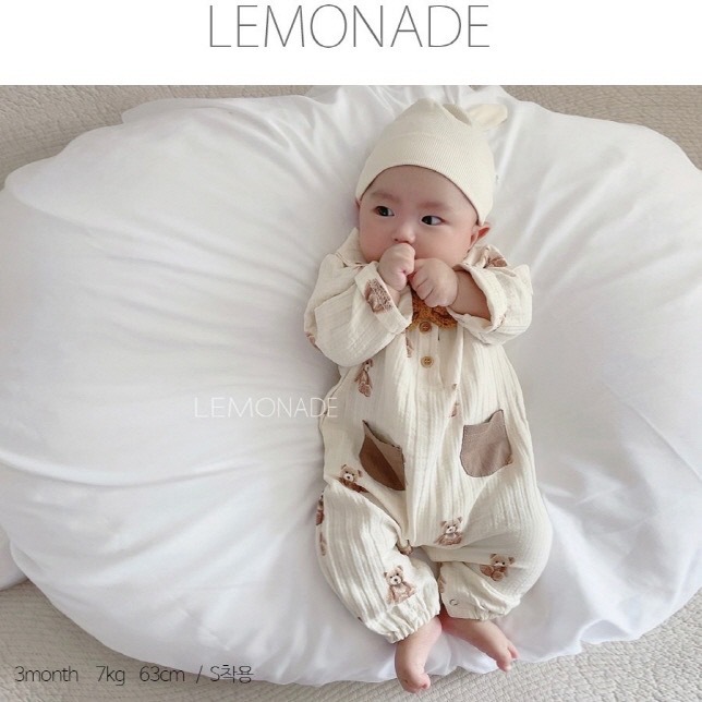 Lemonade Teddy Bodysuit / 2色