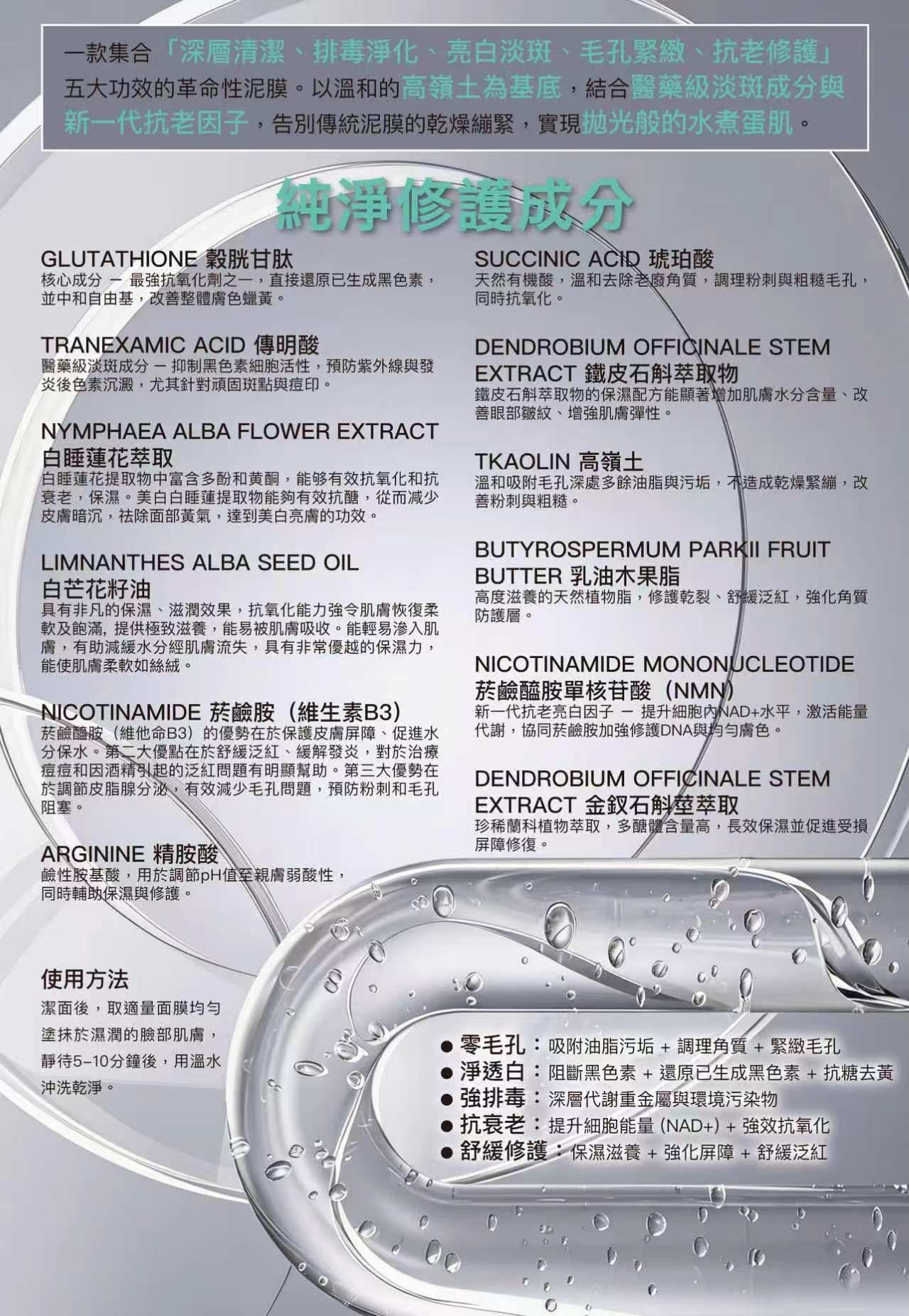 CellMesotec 零毛孔淨膚排毒白泥面膜 200ml