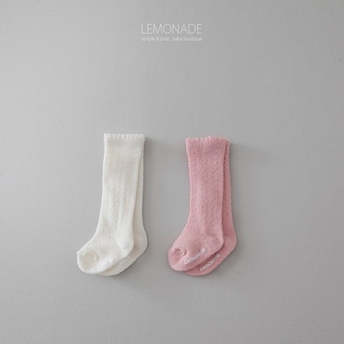 Lemonade Eyelet Socks Set (2入)
