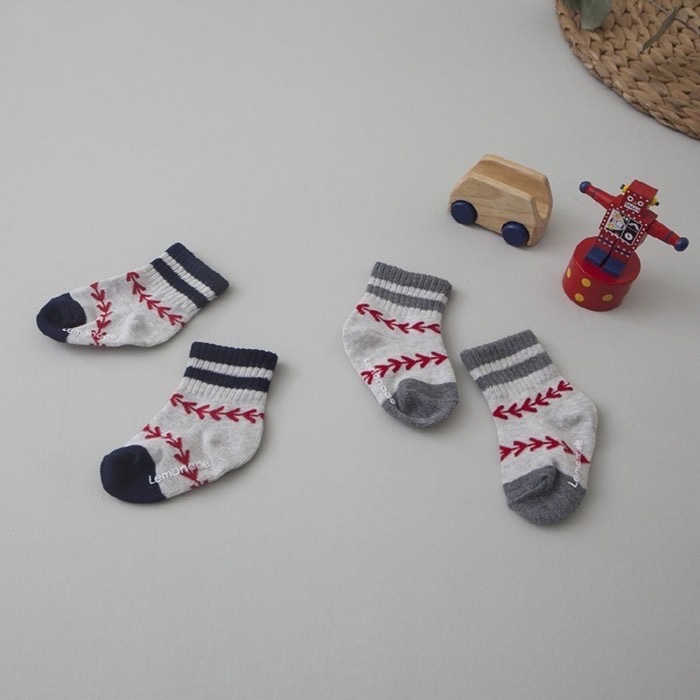 Lemonade Baseball Socks Set (2入)