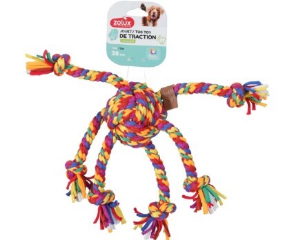 法國Zolux 狗狗玩具 彩虹牽引繩 38cm