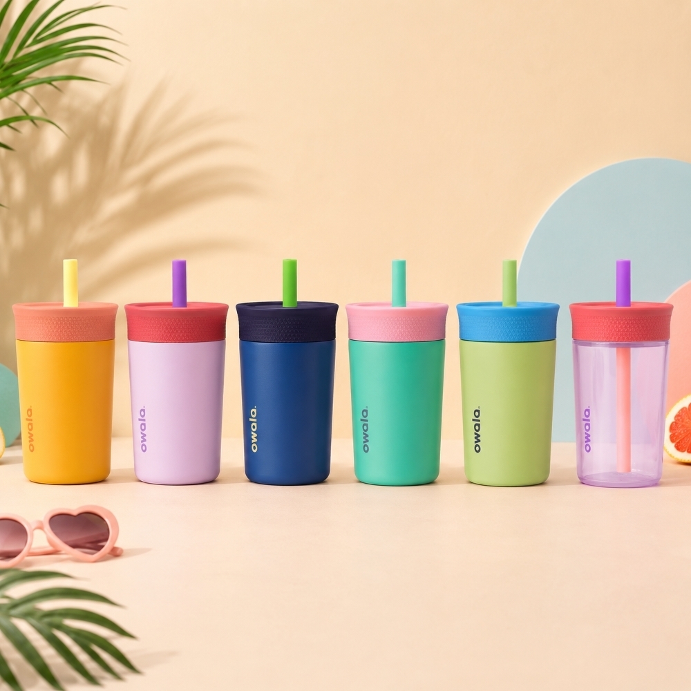 Owala Kids' Tumbler 繽紛 兒童 吸管杯 12oz 不鏽鋼 / 15oz 塑膠