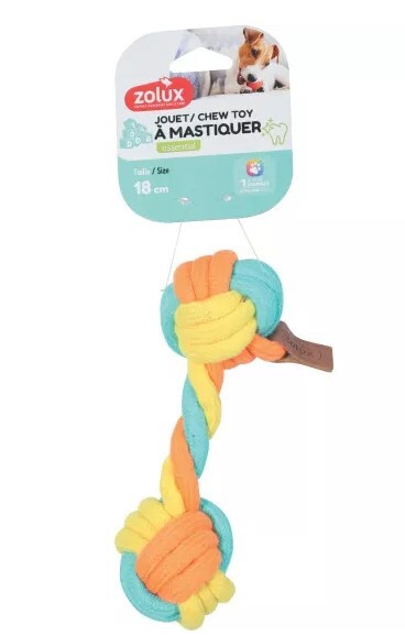 法國Zolux 狗狗玩具 扭結式吊帶 18cm