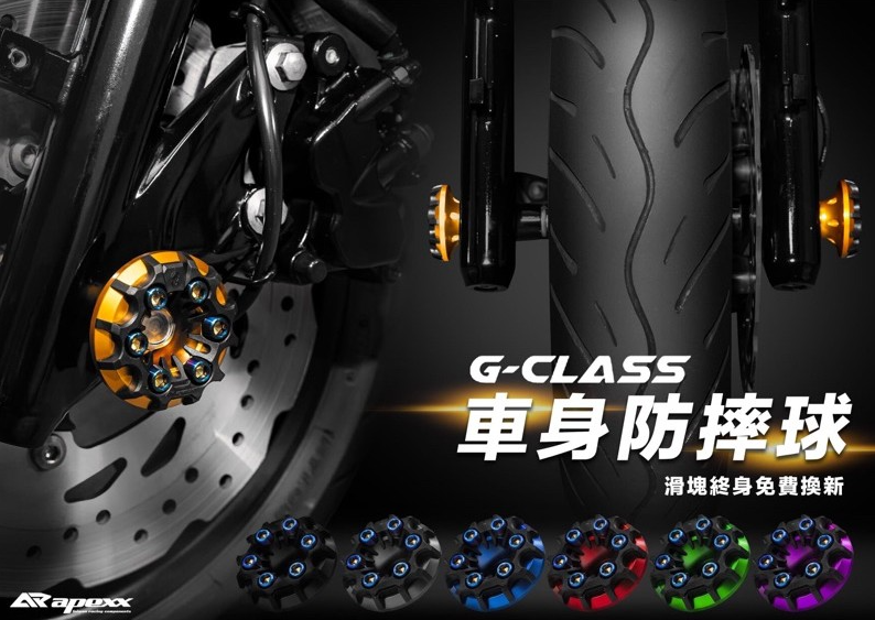 【APEXX】 G-CLASS 前叉 防摔球 防倒球 防倒 終身保固 勁戰/FORCE/四代/五代/JETS/雷霆s