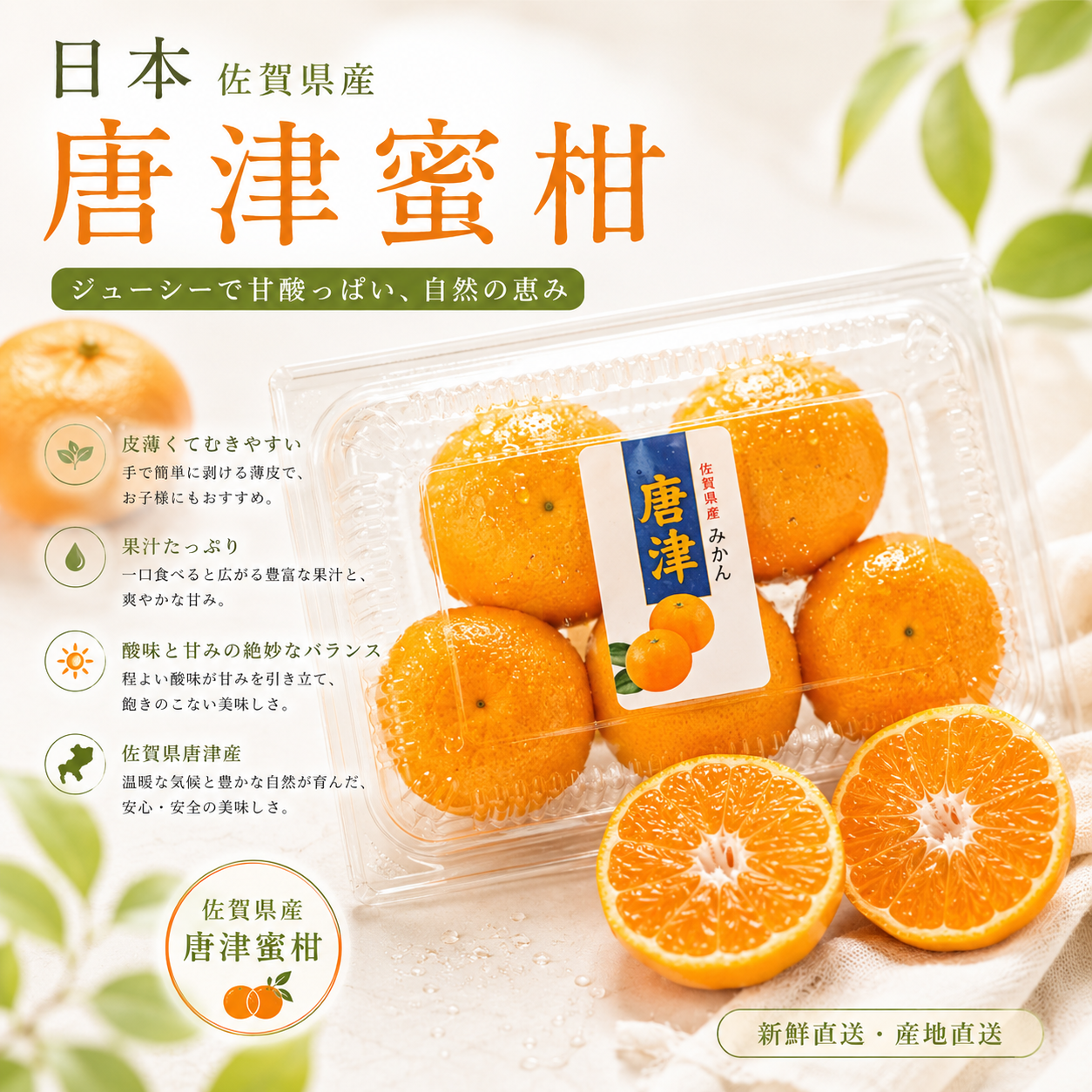 日本佐賀縣蜜柑(5-6個)-1包