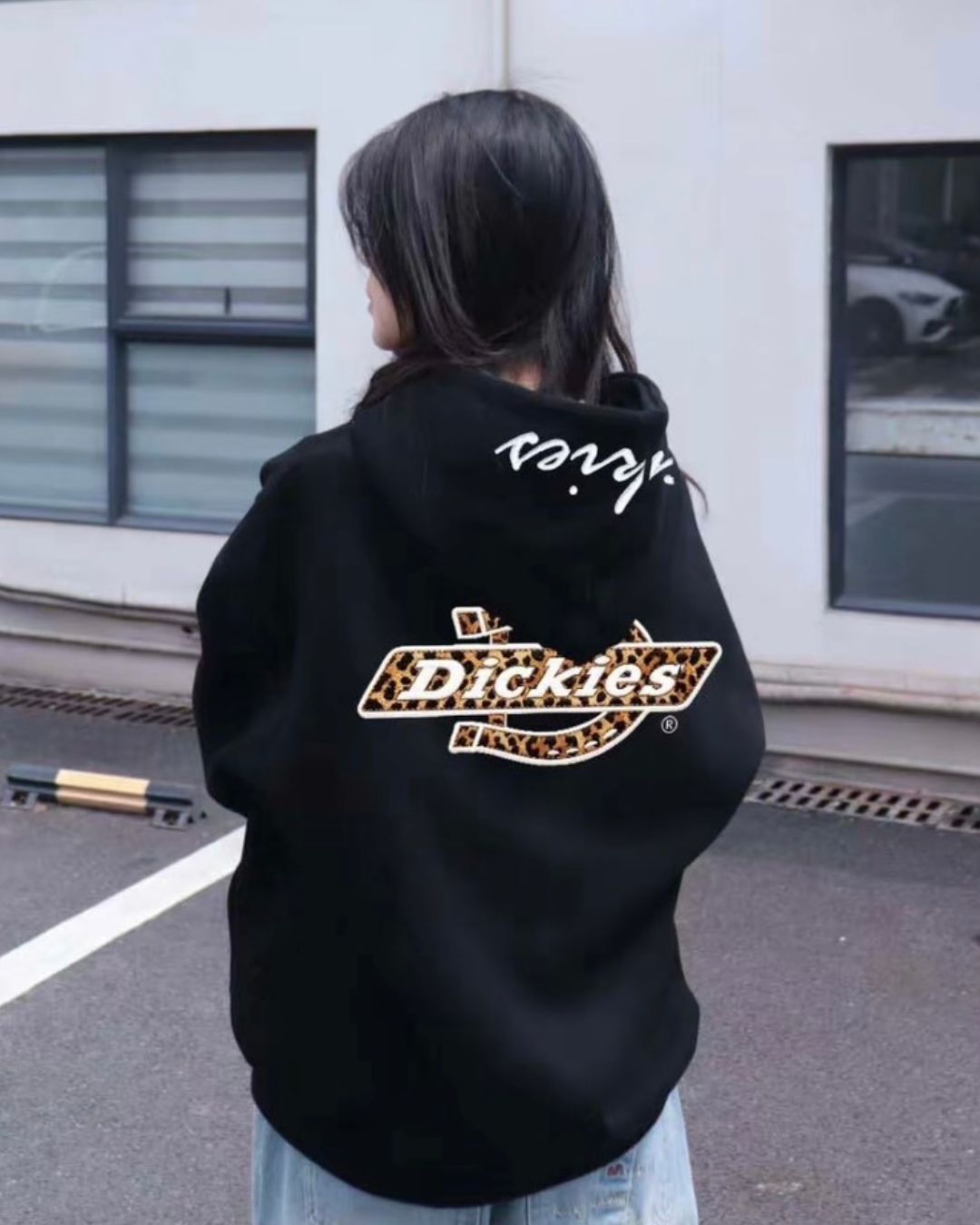 【逢甲FUZZY】DICKIES 美式復古 豹紋LOGO 帽子草寫字 連帽外套 男女 3色