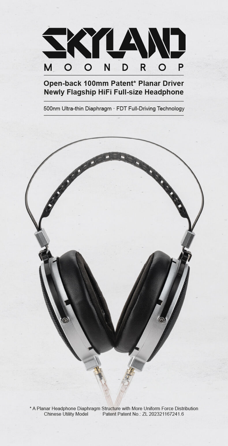 MOONDROP SKYLAND Nanoscale Ultra-thin Planar Flagship Headphone