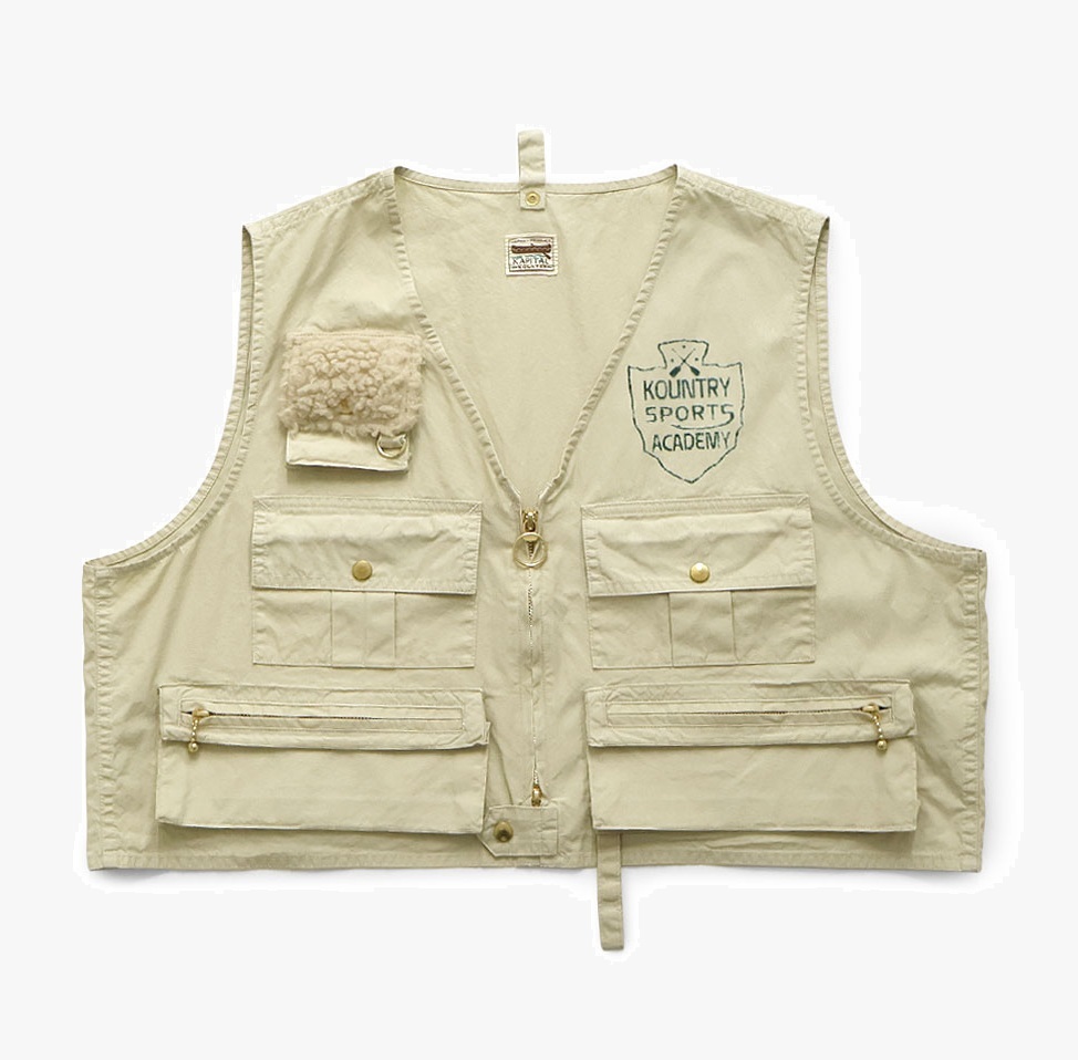 KAPITAL 2026 Poplin Fishing Vest - PRE ORDER ITEM (預訂中)