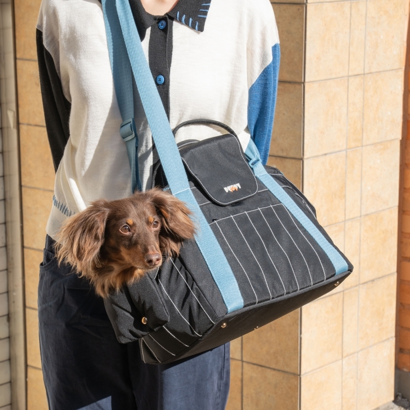 puppygallery｜ Urban Edit Carrier 條紋兩用外出包 可手提 可肩背 狗狗外出包
