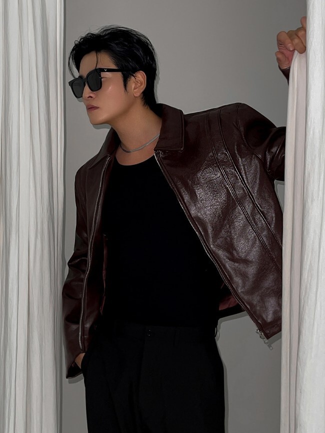 Becky Glossy Leather Jacket