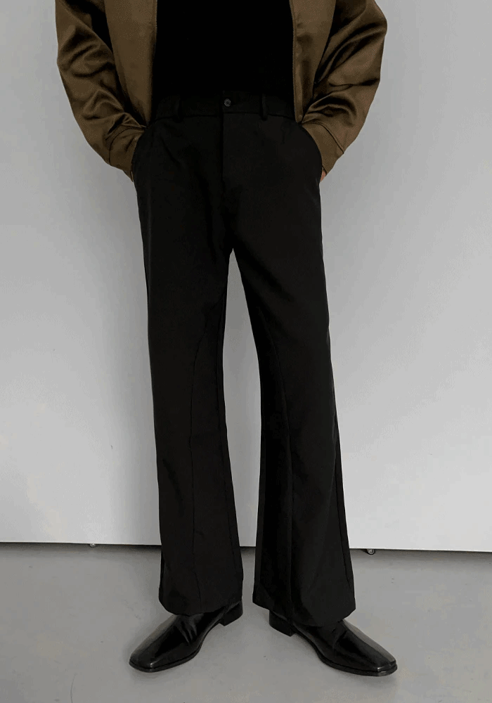 Stretch Banding Bootcut Slacks