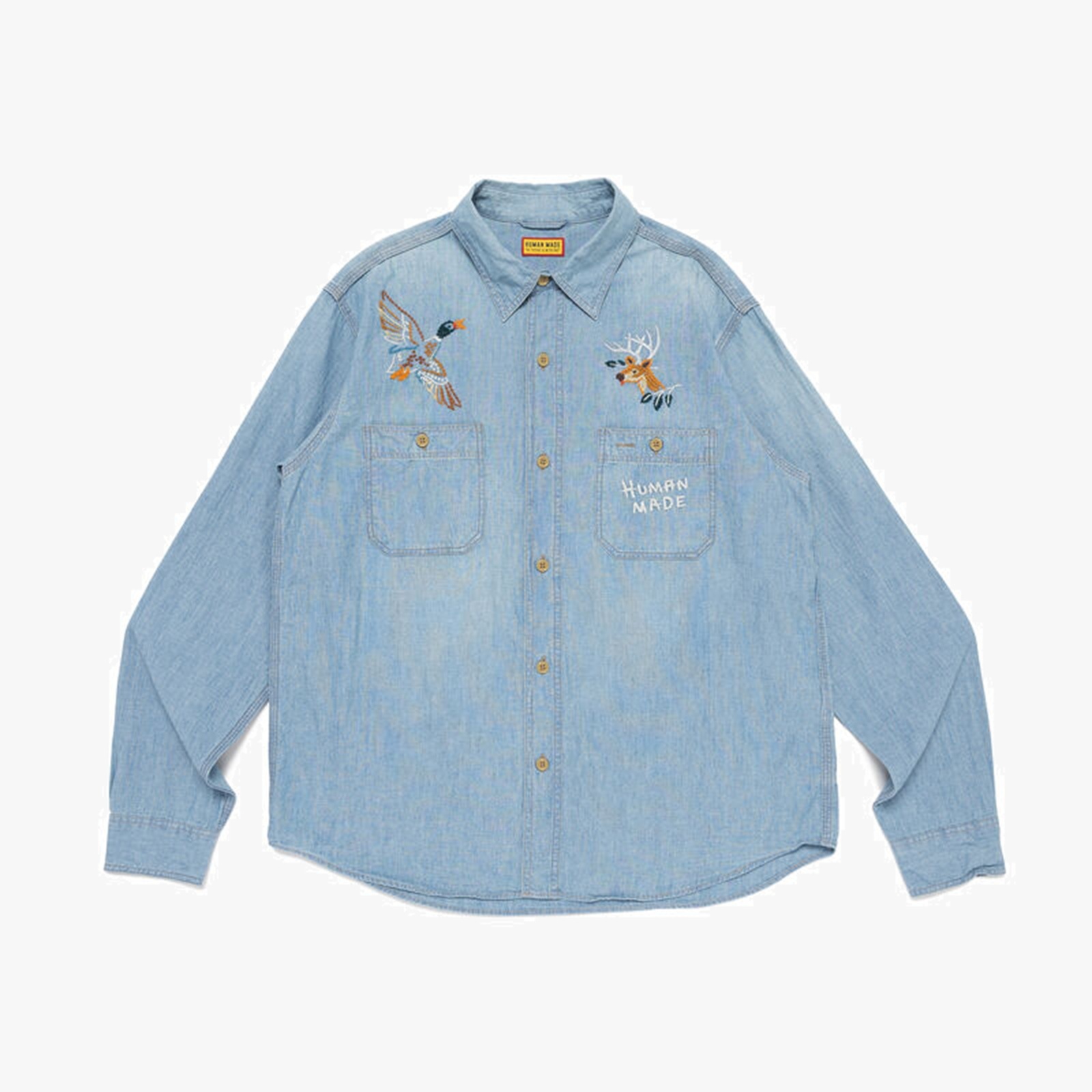 HUMAN MADE 2026 EMBROIDERED CHAMBRAY SHIRT - PRE ORDER ITEM (預訂中)