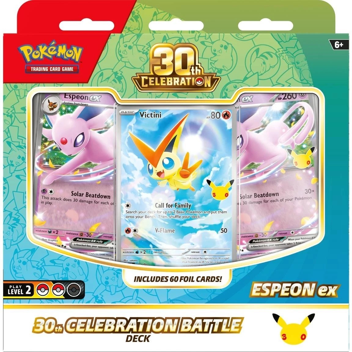 【Pre-Order】(English Edition) Pokemon Trading Card Game: 30th Celebration Battle Deck(1 set Sun&Moon)