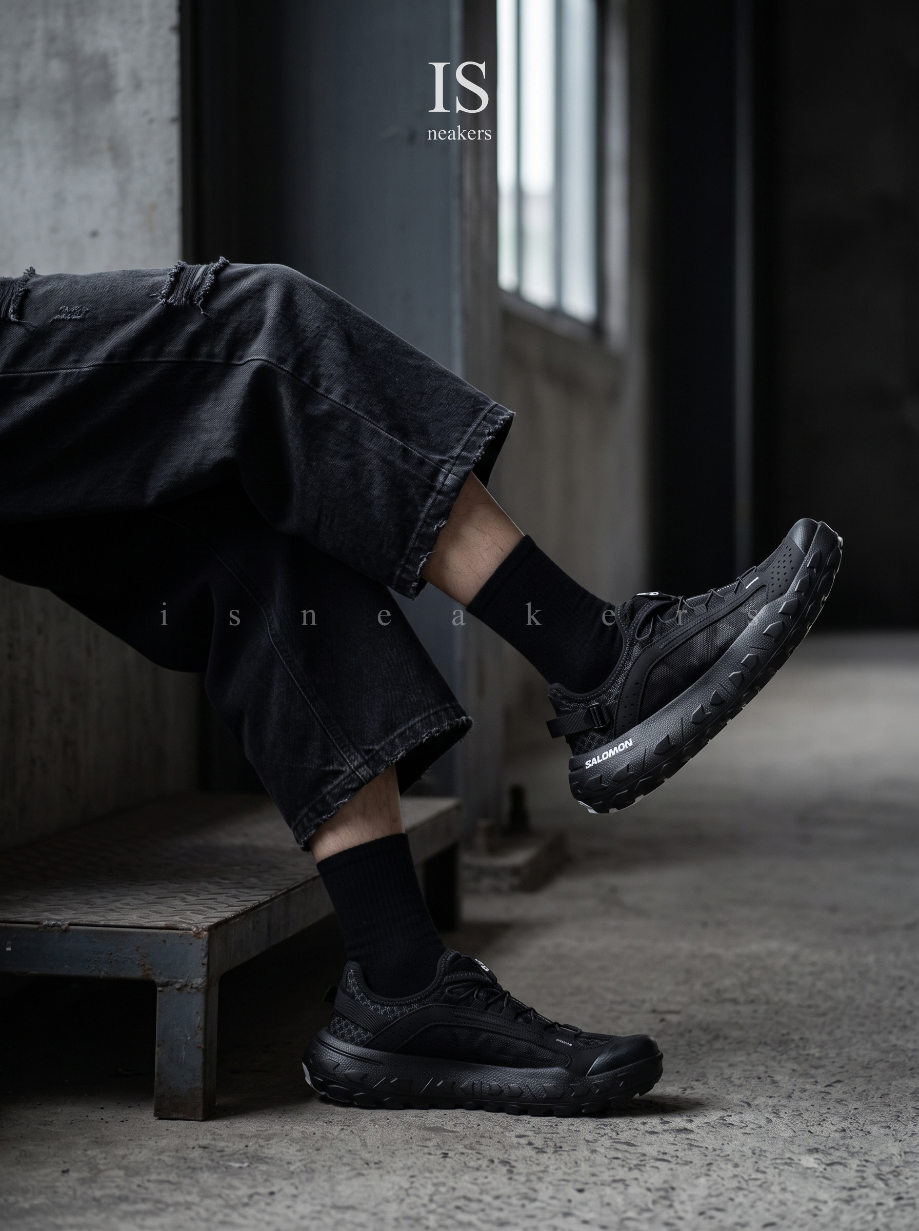 iSNEAKERS｜Salomon Solamphibian "Black" 黑色 朔溪鞋 輪胎鞋 478148