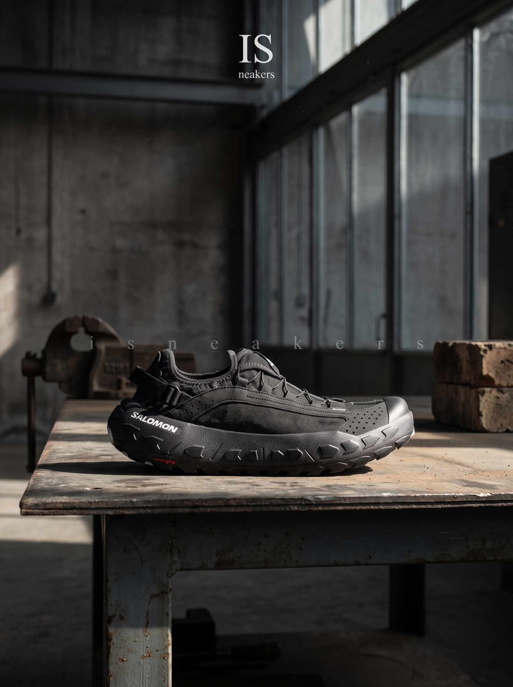 iSNEAKERS｜Salomon Solamphibian "Black" 黑色 朔溪鞋 輪胎鞋 478148